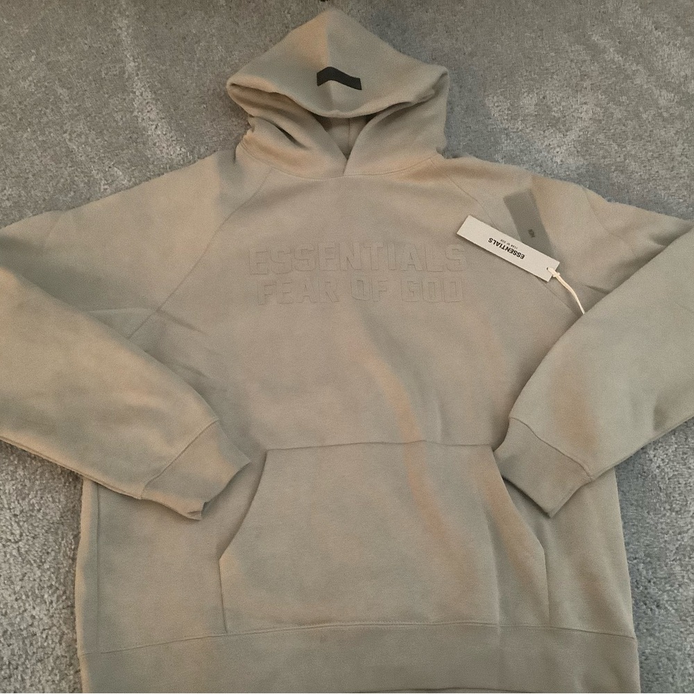 Fear of God Essentials Light Tan Hoodie